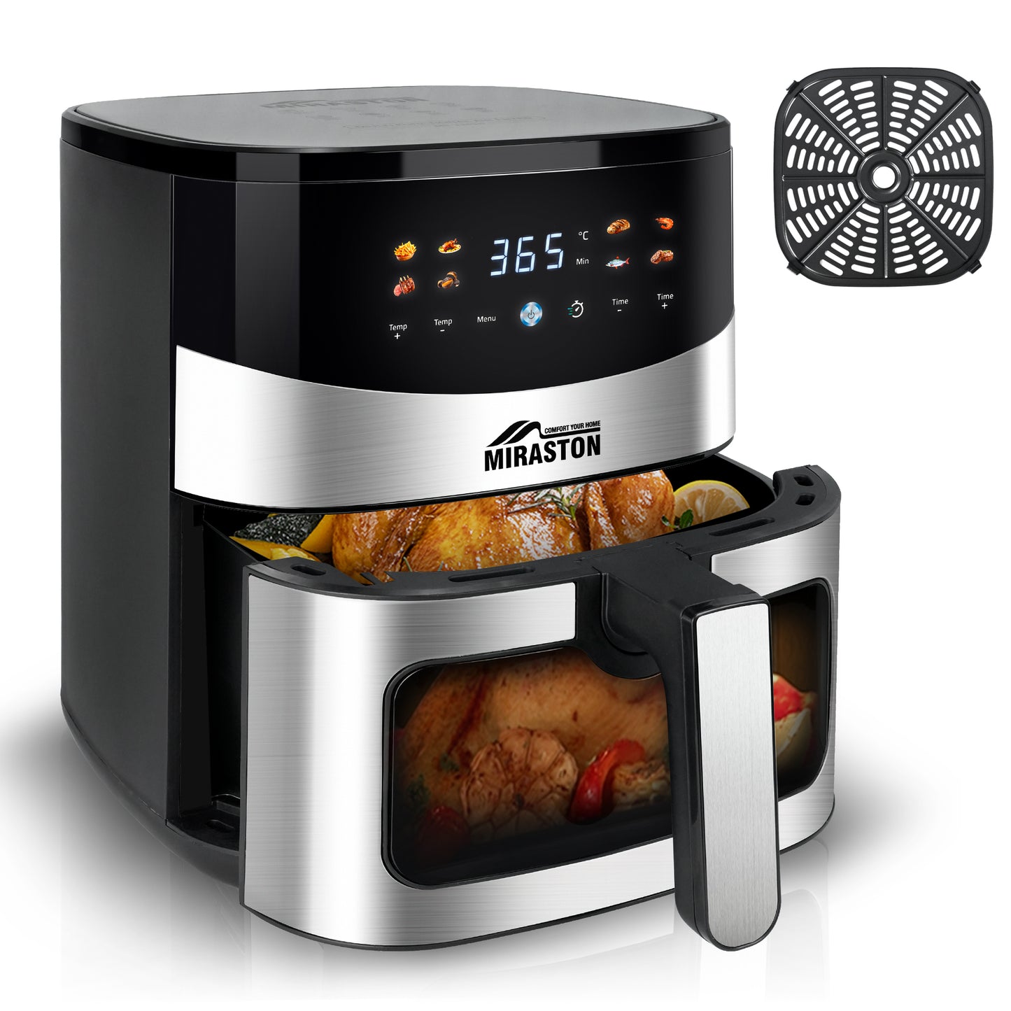 MIRASTON 6.5QT Smart Air Fryer Digital Touch Screen for Home, Parties | 2024 New Flagship