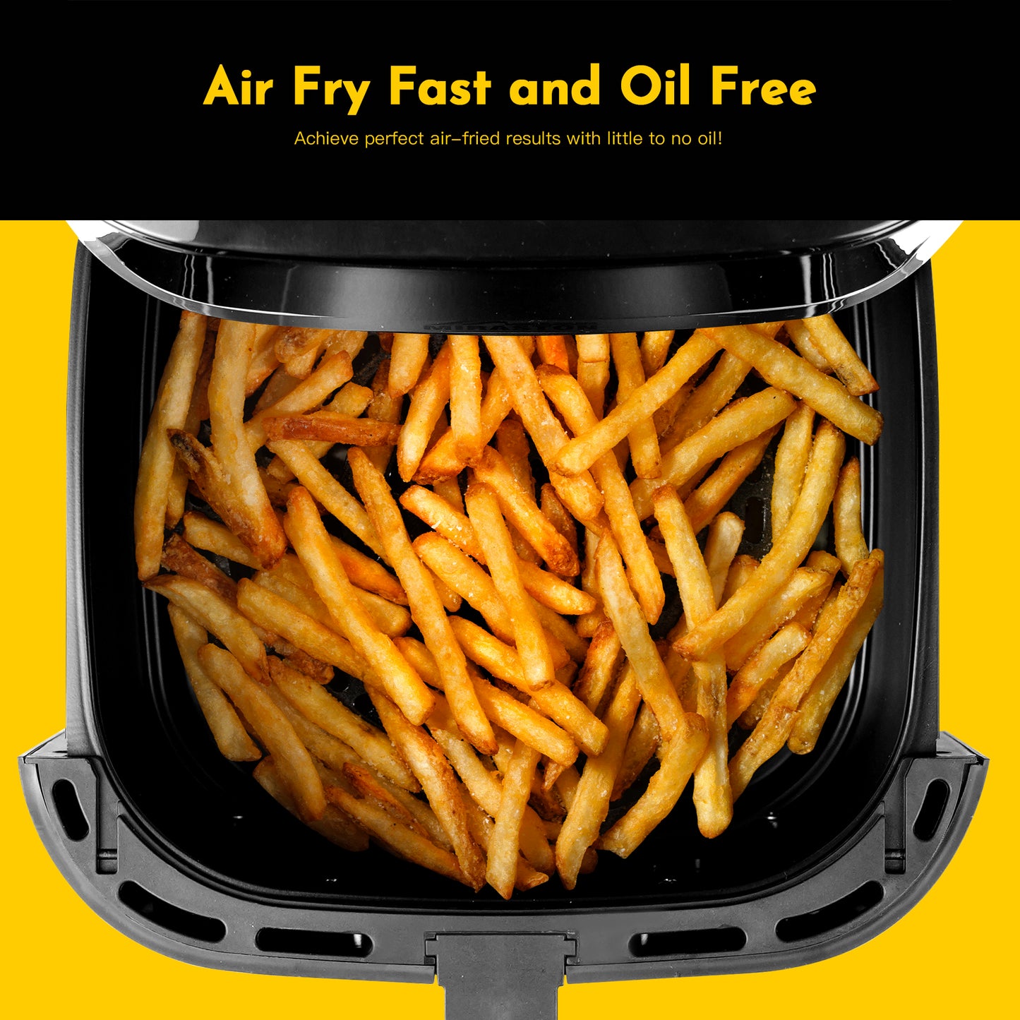 MIRASTON 8-in-1 Air Fryer 8.5qt | Knob Design with Fully Open Function Air Fry, Bake, Roast, Broil in Minutes